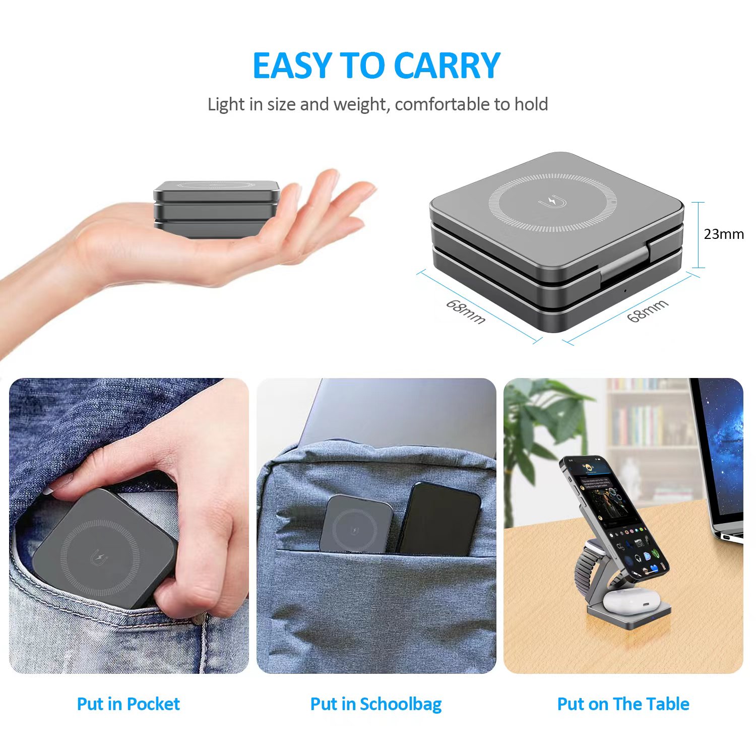 15W 3 in 1 Magnetic Wireless C - Watches Smartwatch Samsung ulasan dan harga