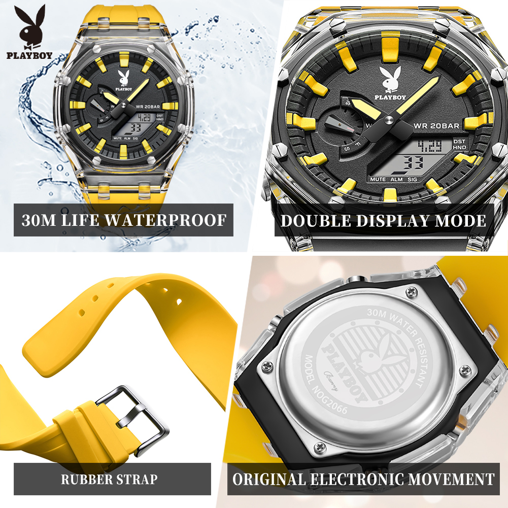 PLAYBOY 2066 Brand Original El - Smartwatch Digital Watches For Men ulasan dan harga