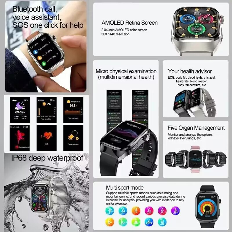 2026 New Nursing Grade Uric ac - Smartwatch New Watches 2025 ulasan dan harga