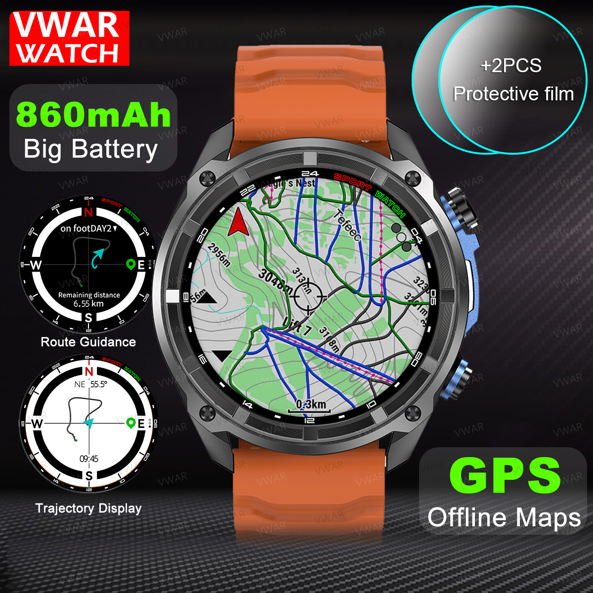 2025 NEW GPS Smart Watch with  - Watch Vs Smartwatch ulasan dan harga