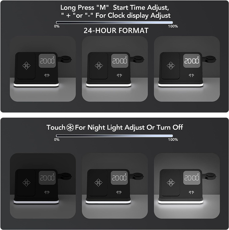 Wireless Charger Stand For iPh - Watches Smartwatch Samsung ulasan dan harga
