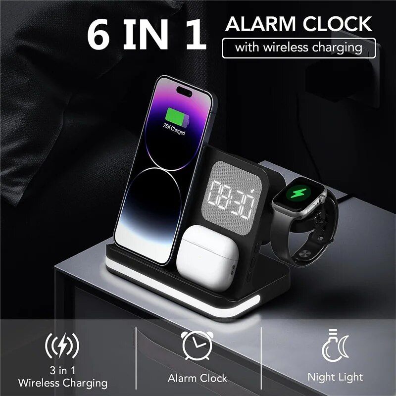 Wireless Charger Stand For iPh - Watches Smartwatch Samsung ulasan dan harga