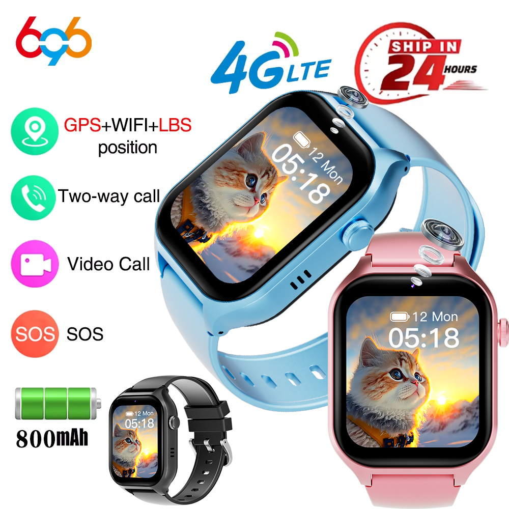 696 Smart Watches 4G Kids GPS  - Smartwatch Watches Gift For Boys With Gps ulasan dan harga
