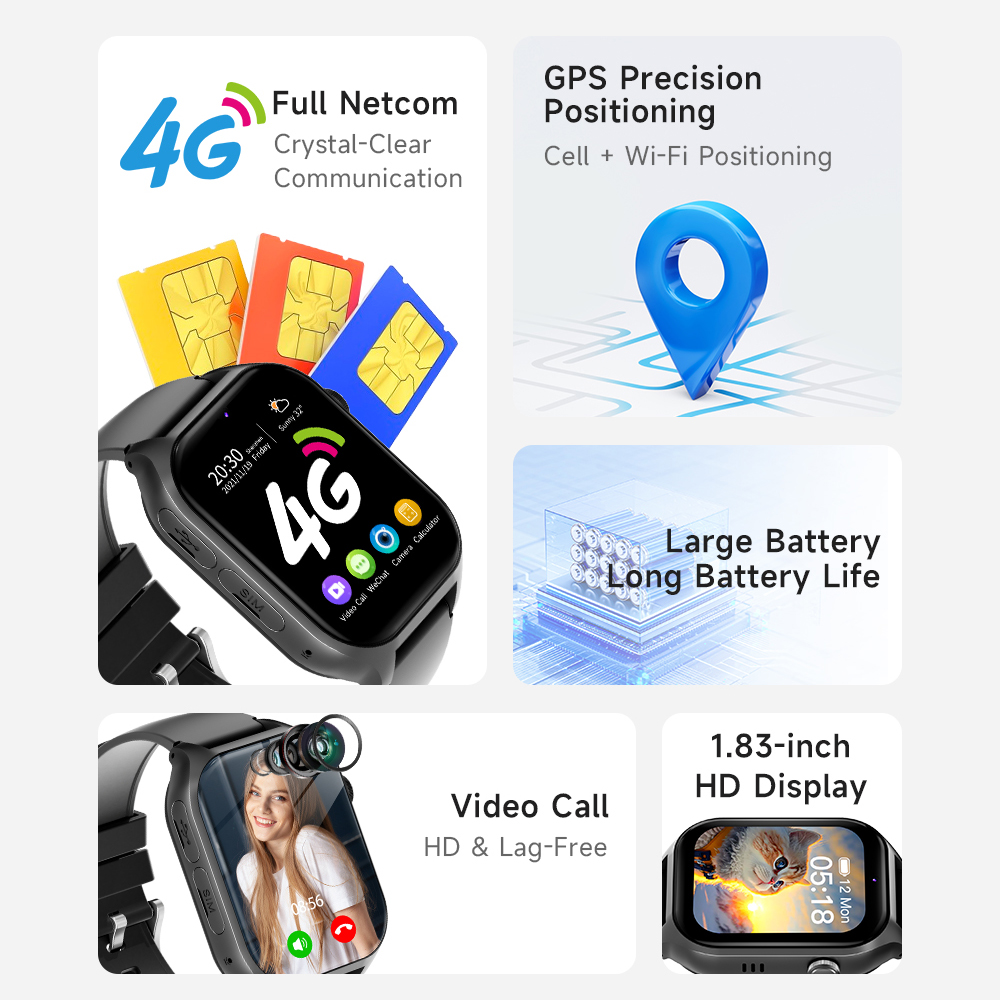 696 Smart Watches 4G Kids GPS  - Smartwatch Watches Gift For Boys With Gps ulasan dan harga