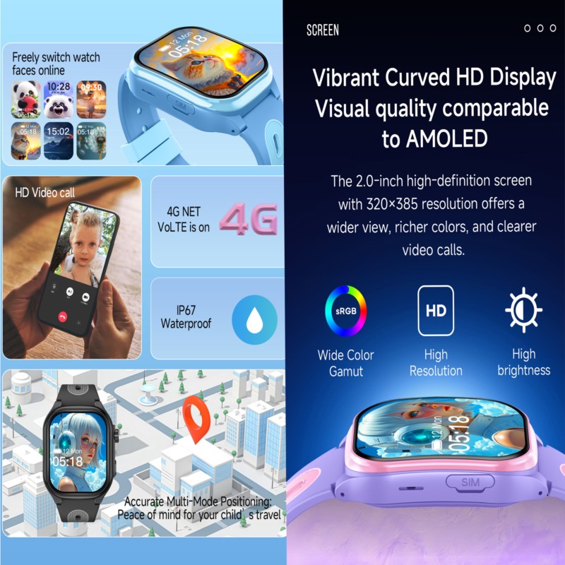 Smart Watch Kids 4G GPS WIFI V - Smartwatch Watches Gift For Boys With Gps ulasan dan harga