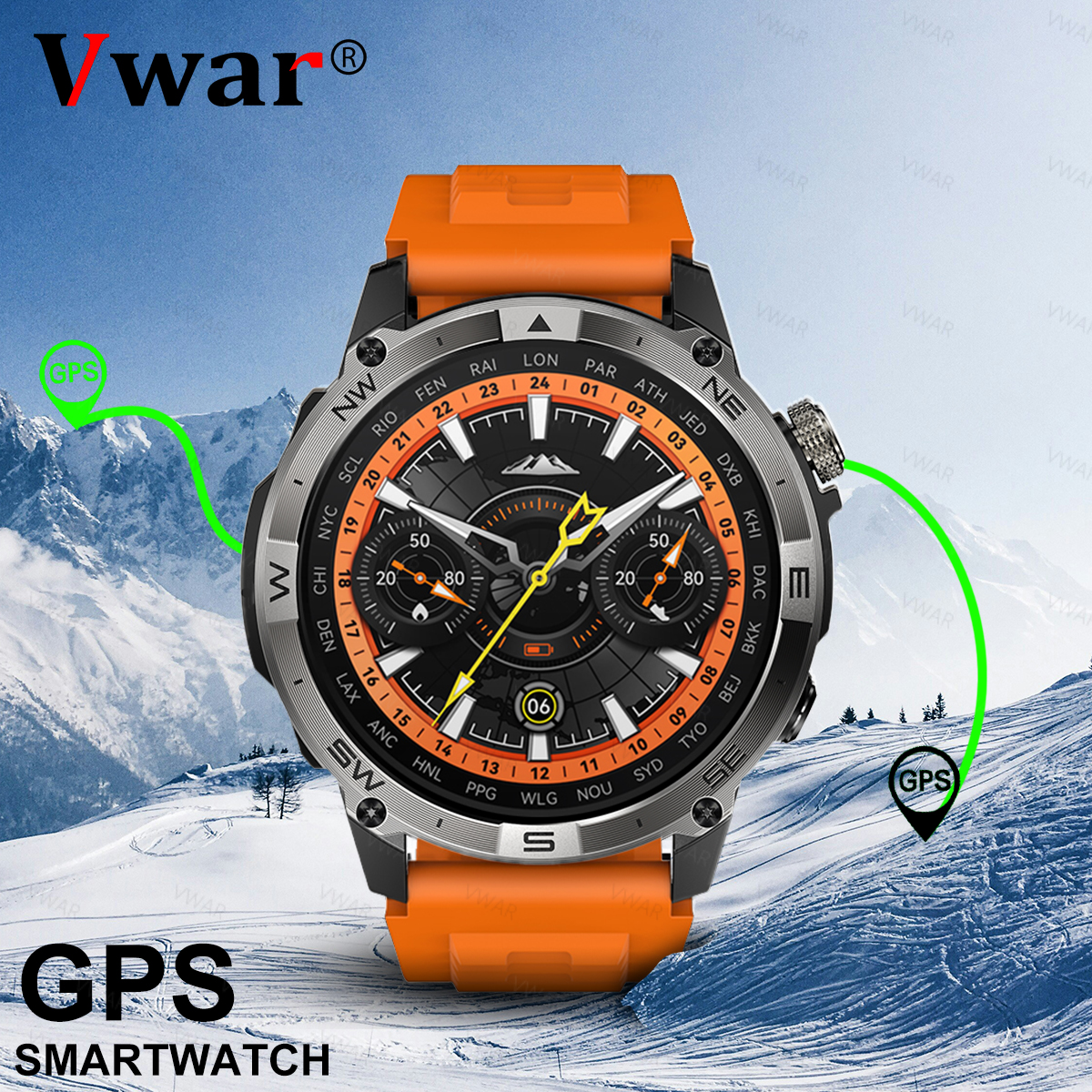 VWAR GPS Smart Watch 1.43” HD  - Watch Vs Smartwatch ulasan dan harga