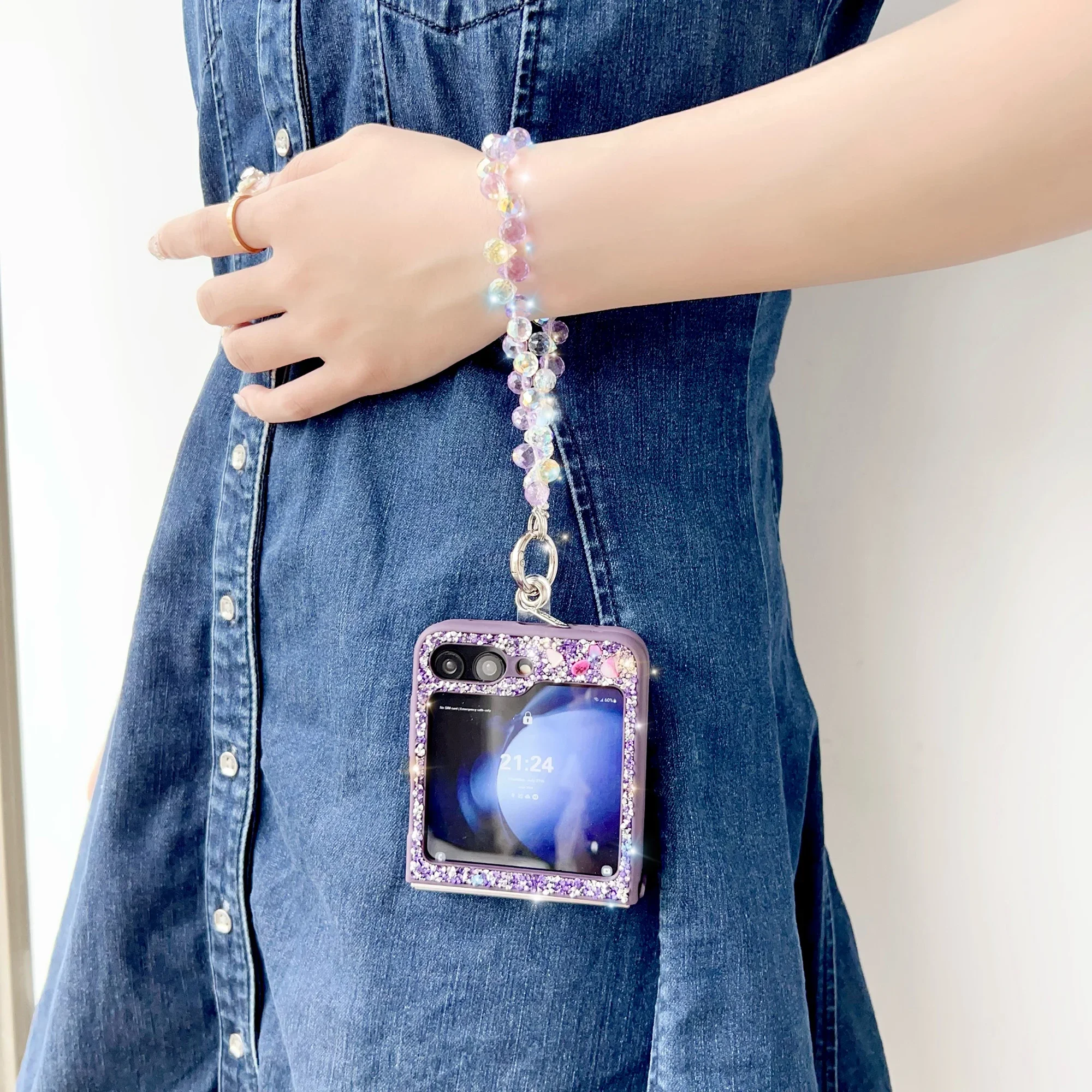 Luxury Glitter Cute Bling Crys - Samsung Galaxy Strap ulasan dan harga