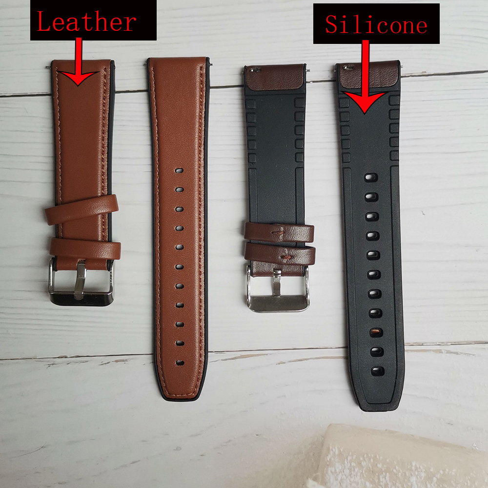 22mm Silicone Leather Band For - Fossil Watches Smartwatch Gen 6 ulasan dan harga