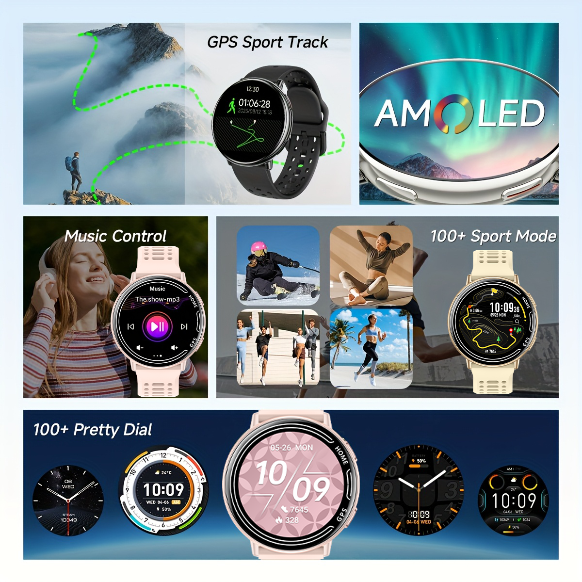New hot GPS smartwatch 1.43 AM - Smartwatch New Watches 2025 ulasan dan harga