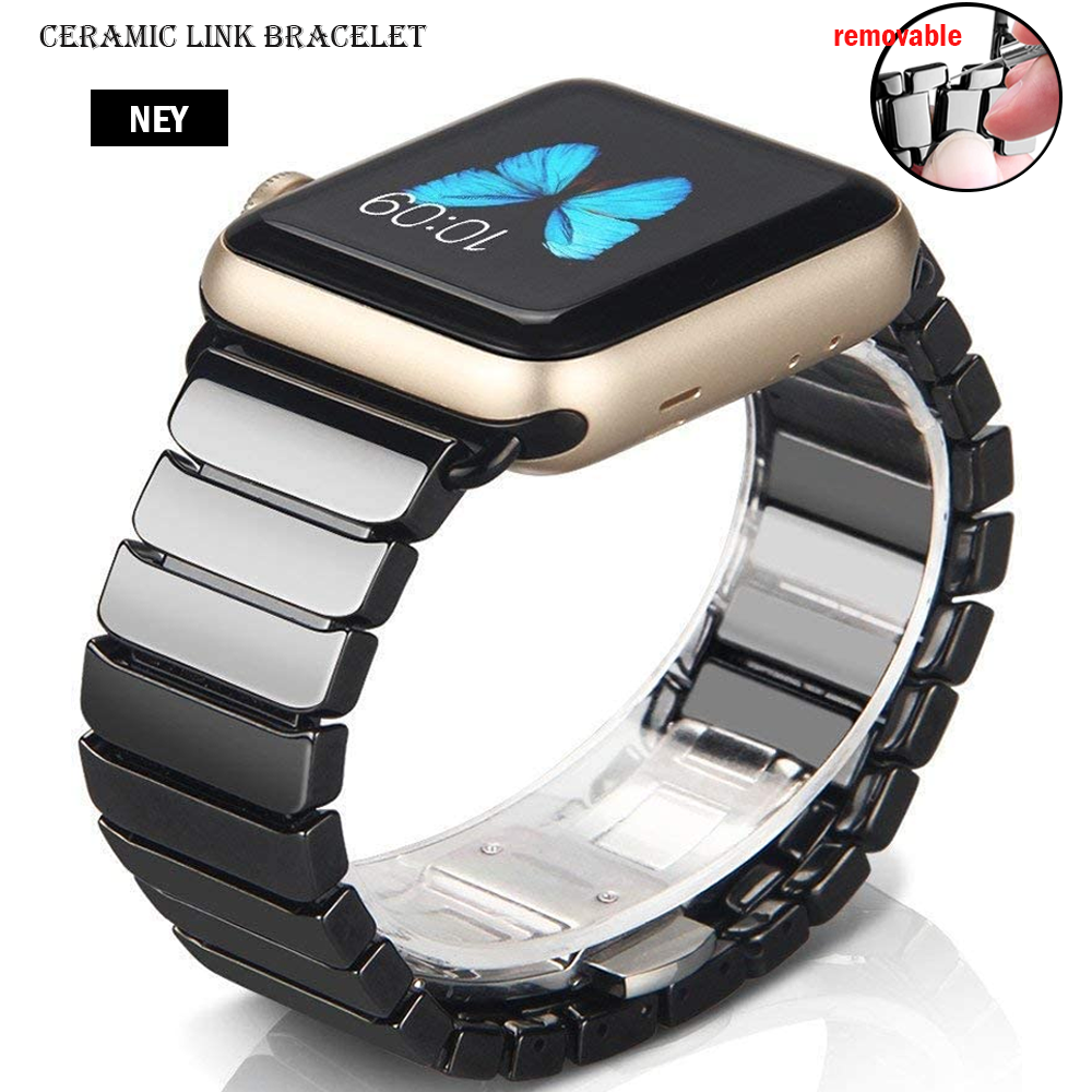 Ceramic Link bracelet for Appl - Smartwatch Luxury Watches For Women ulasan dan harga