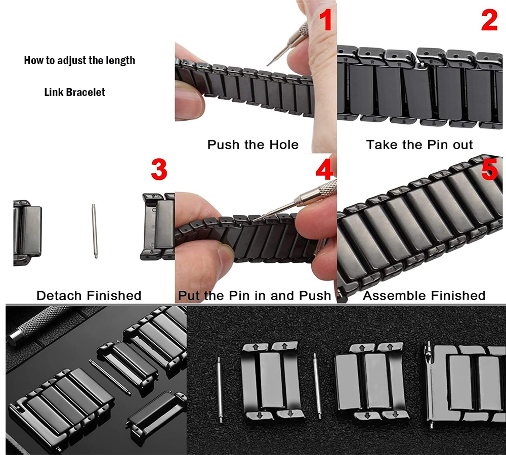 Ceramic Link bracelet for Appl - Smartwatch Luxury Watches For Women ulasan dan harga