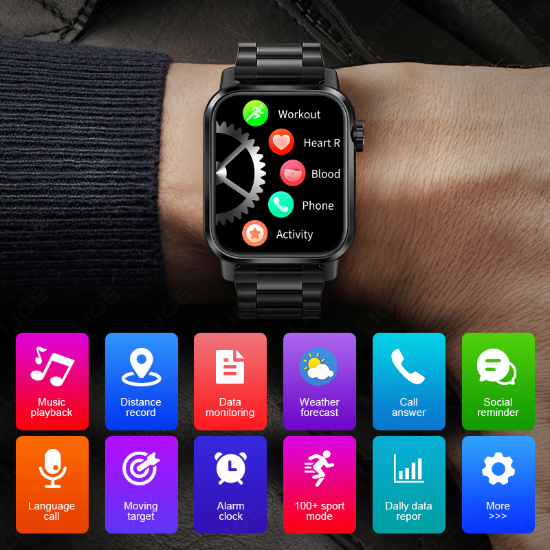 LIGE Smart Watch Sports Fitnes - Smartwatch Watches For Sale ulasan dan harga