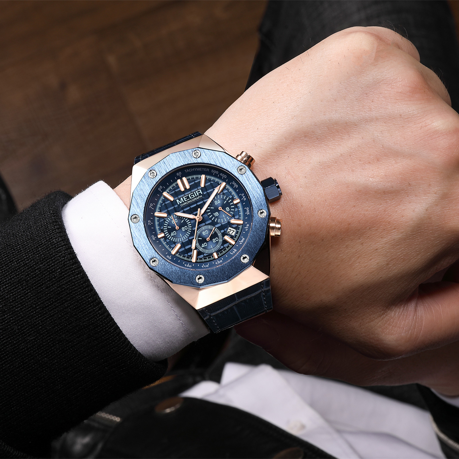MEGIR Chronograph Luxury Men S - Smartwatch Digital Watches For Men ulasan dan harga
