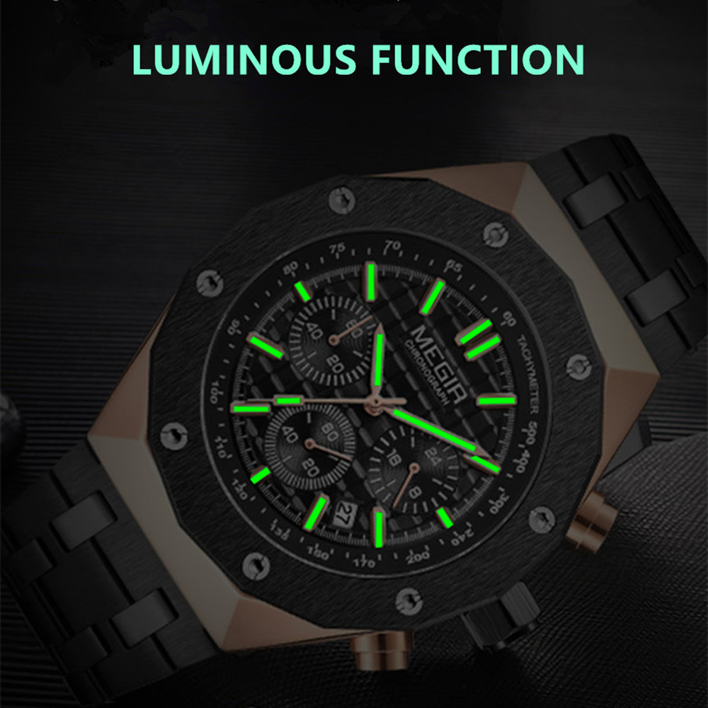 MEGIR Chronograph Luxury Men S - Smartwatch Digital Watches For Men ulasan dan harga