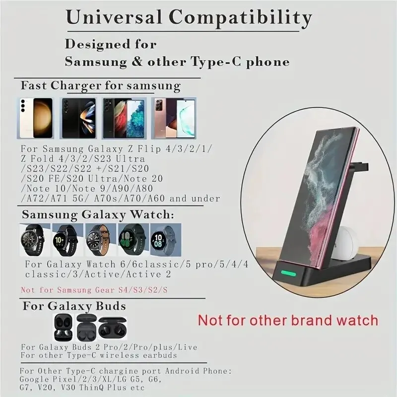 3 In 1 Charging Station for Sa - Watches Smartwatch Samsung ulasan dan harga
