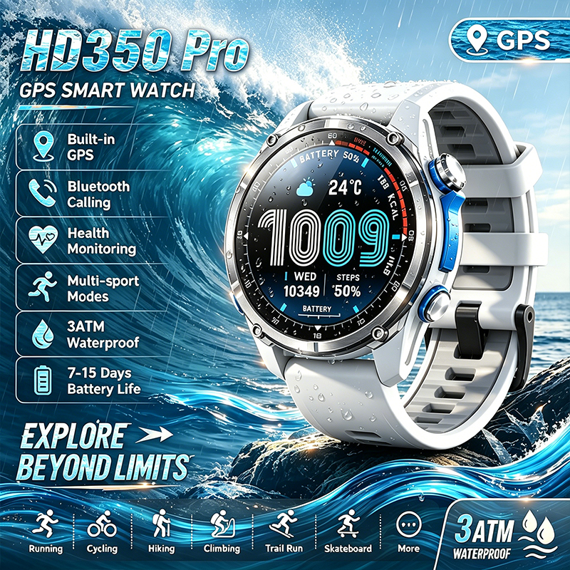HD350Pro Smart Watch GPS Posit - Heart Rate Gps Watch ulasan dan harga
