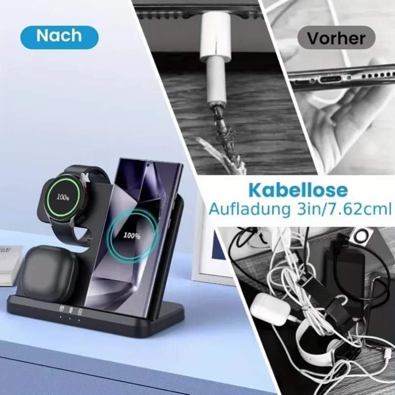 3 In 1 Wireless Charger Stand  - Watches Smartwatch Samsung ulasan dan harga