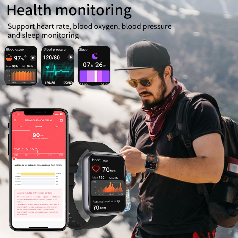 LIGE Smart Watch Sports Heart  - Smartwatch Watches For Sale ulasan dan harga