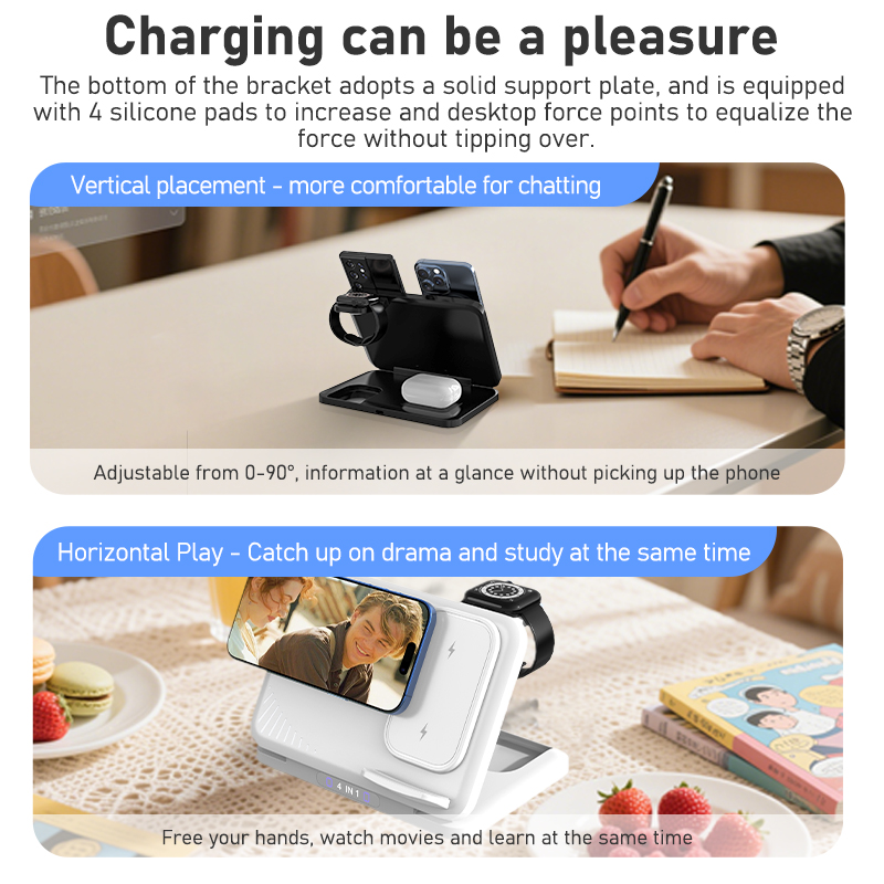 4 in 1 Dual Phone Wireless Cha - Watches Smartwatch Samsung ulasan dan harga