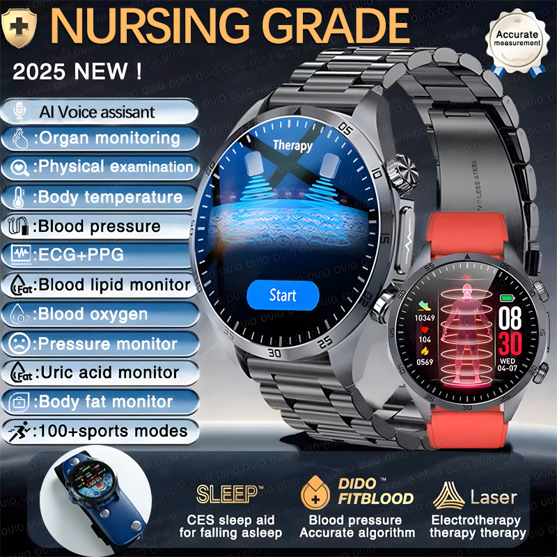 2025 New Pulse Therapy  Blood  - Smartwatch Online Watches For Men ulasan dan harga