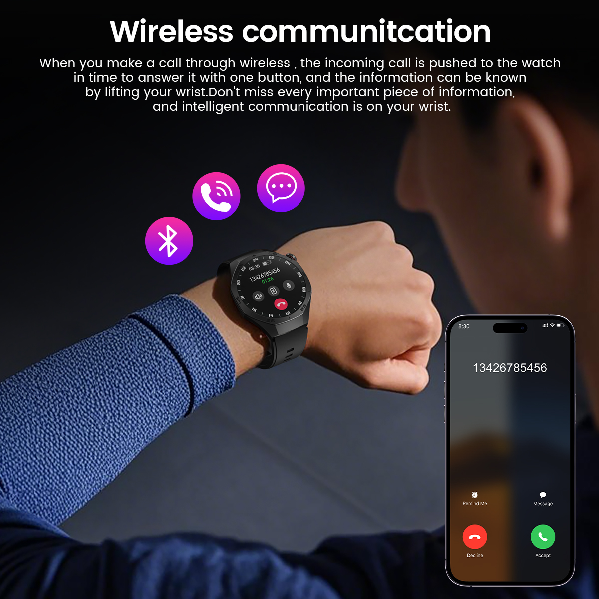 Round GPS Smart Watch Waterpro - Smartwatch Watches Best Gift For Men ulasan dan harga