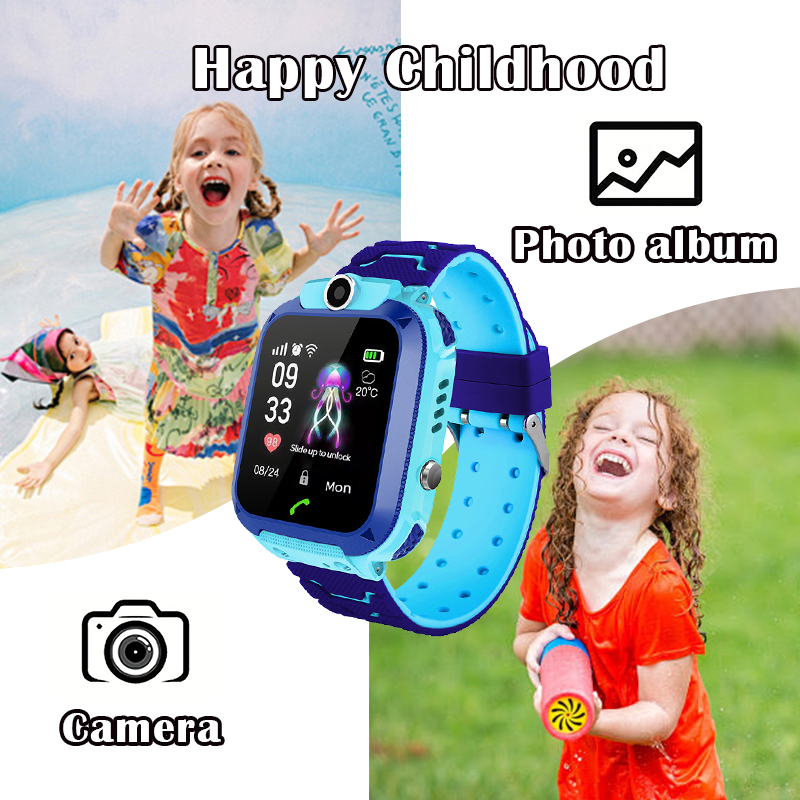 Q12B Kids Smart Watch with SOS - Smartwatch Watches Gift For Boys With Gps ulasan dan harga