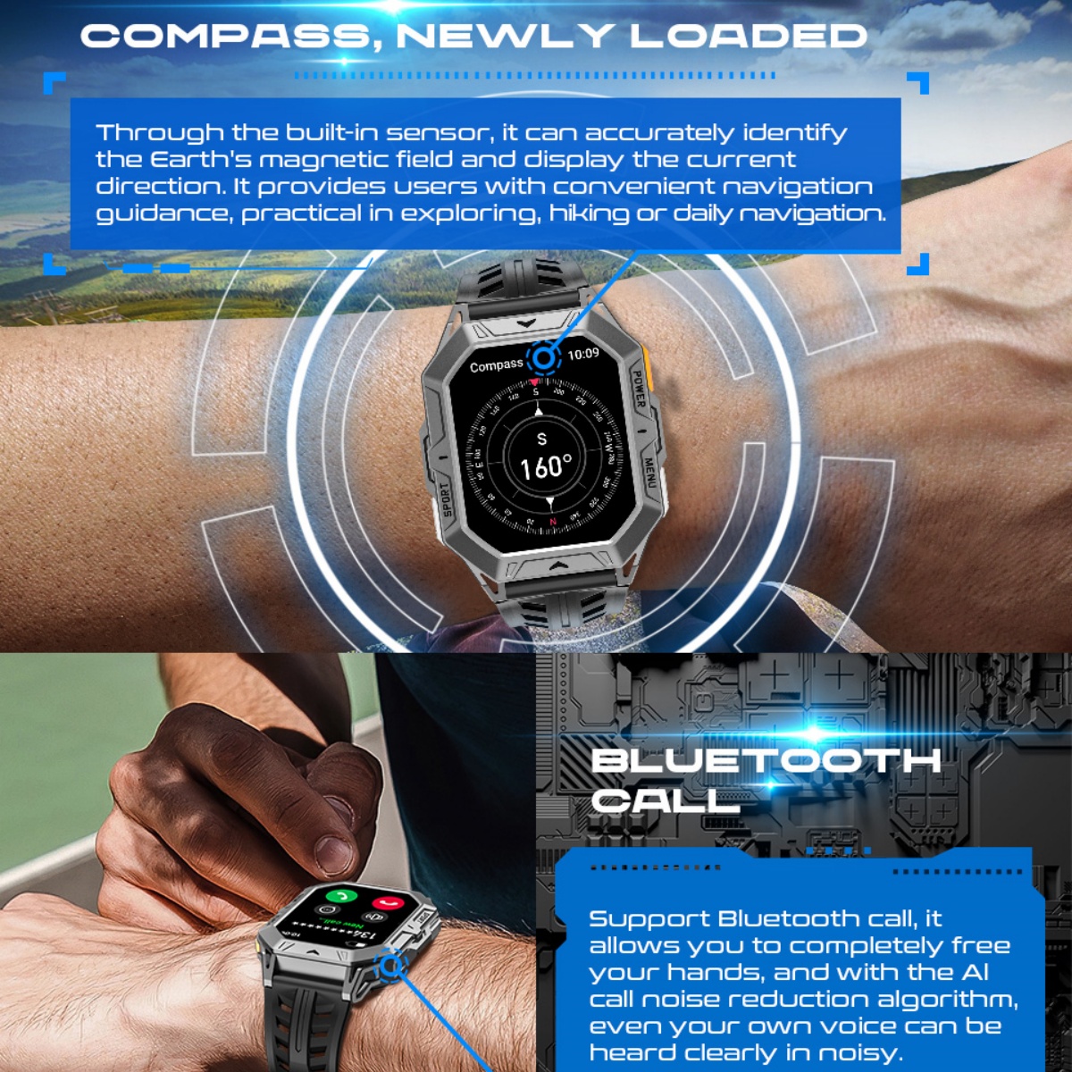 Tactical Smart Watch VWAR TANK - Watch Vs Smartwatch ulasan dan harga