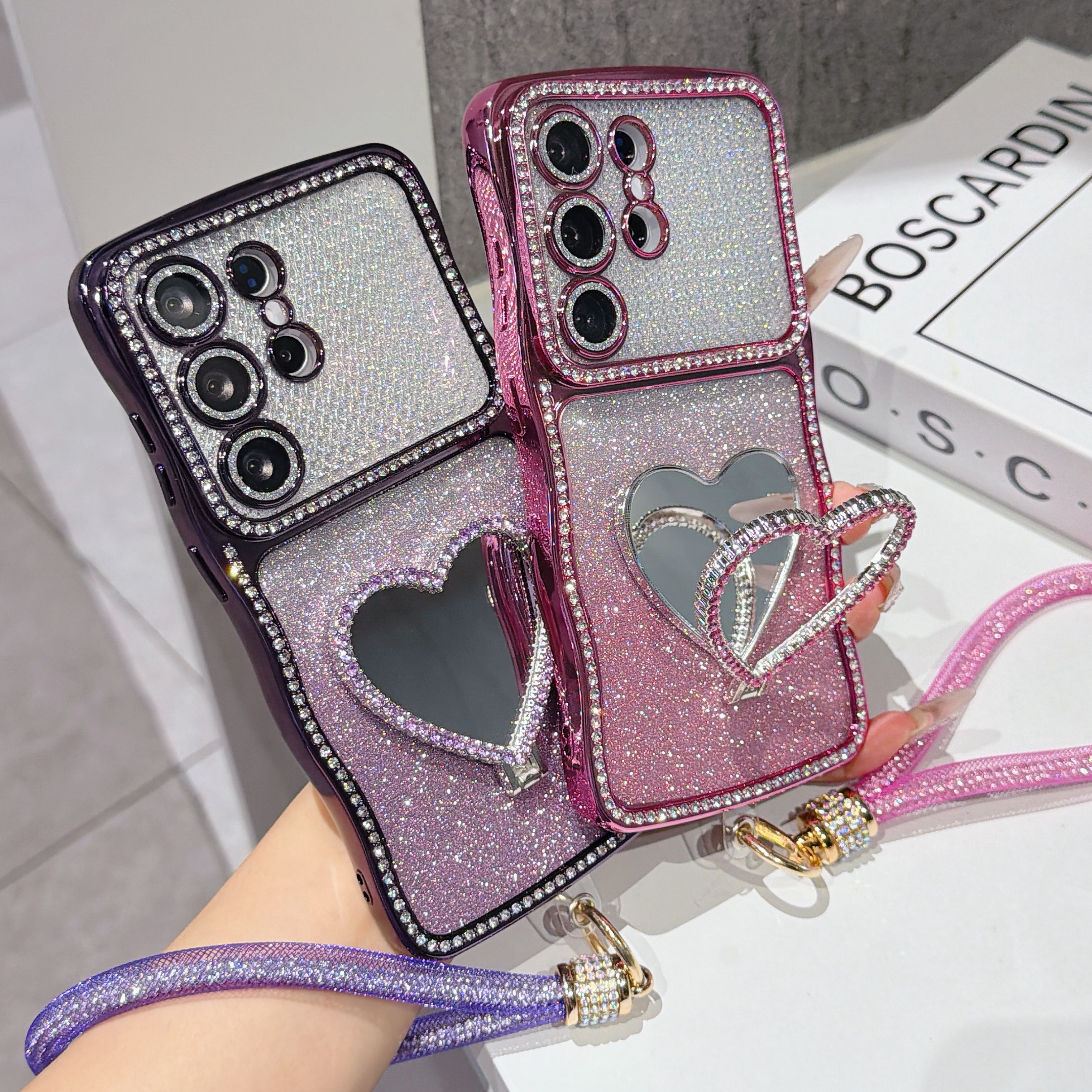 Gradient Glitter Rhinestone Ph - Samsung Galaxy Strap ulasan dan harga