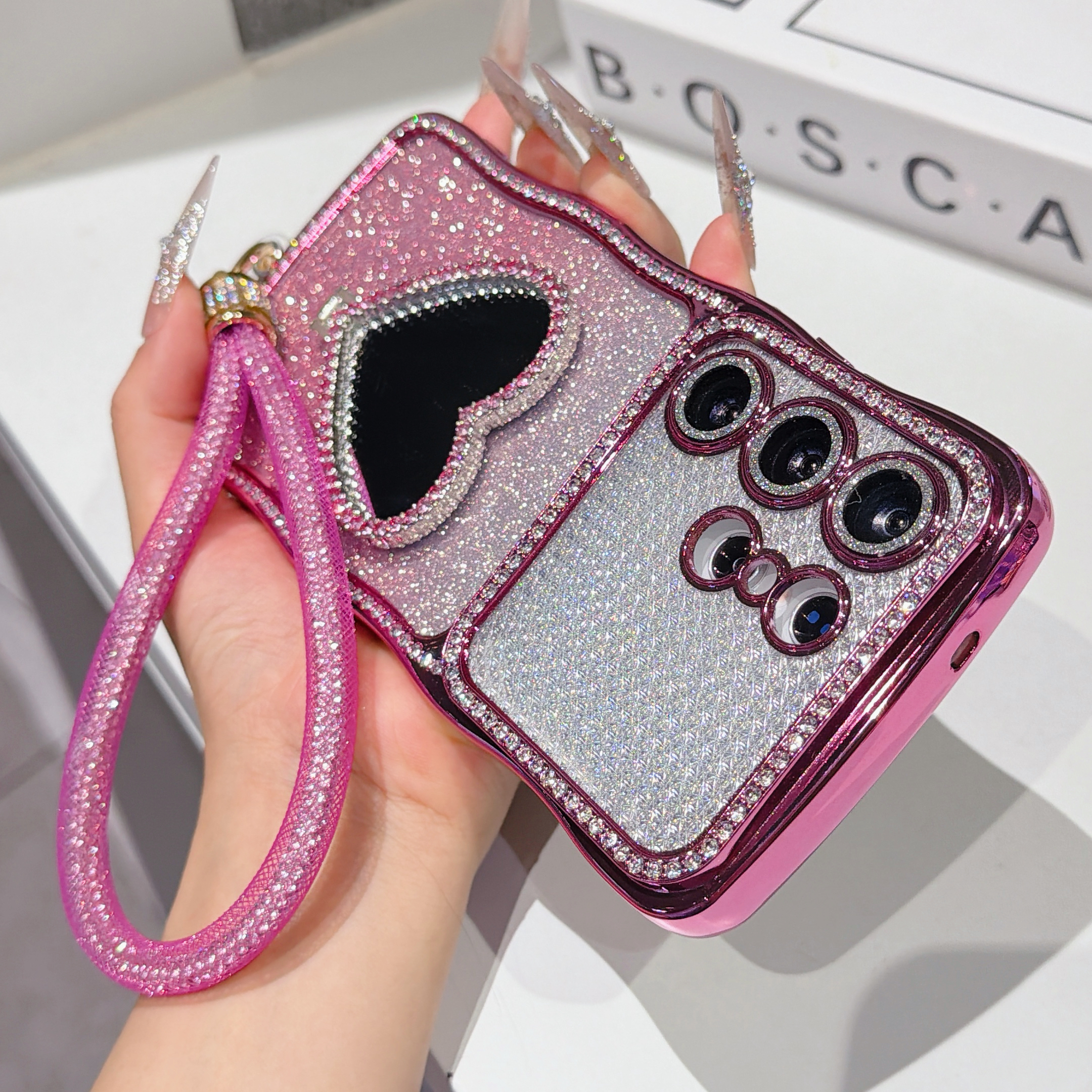 Gradient Glitter Rhinestone Ph - Samsung Galaxy Strap ulasan dan harga