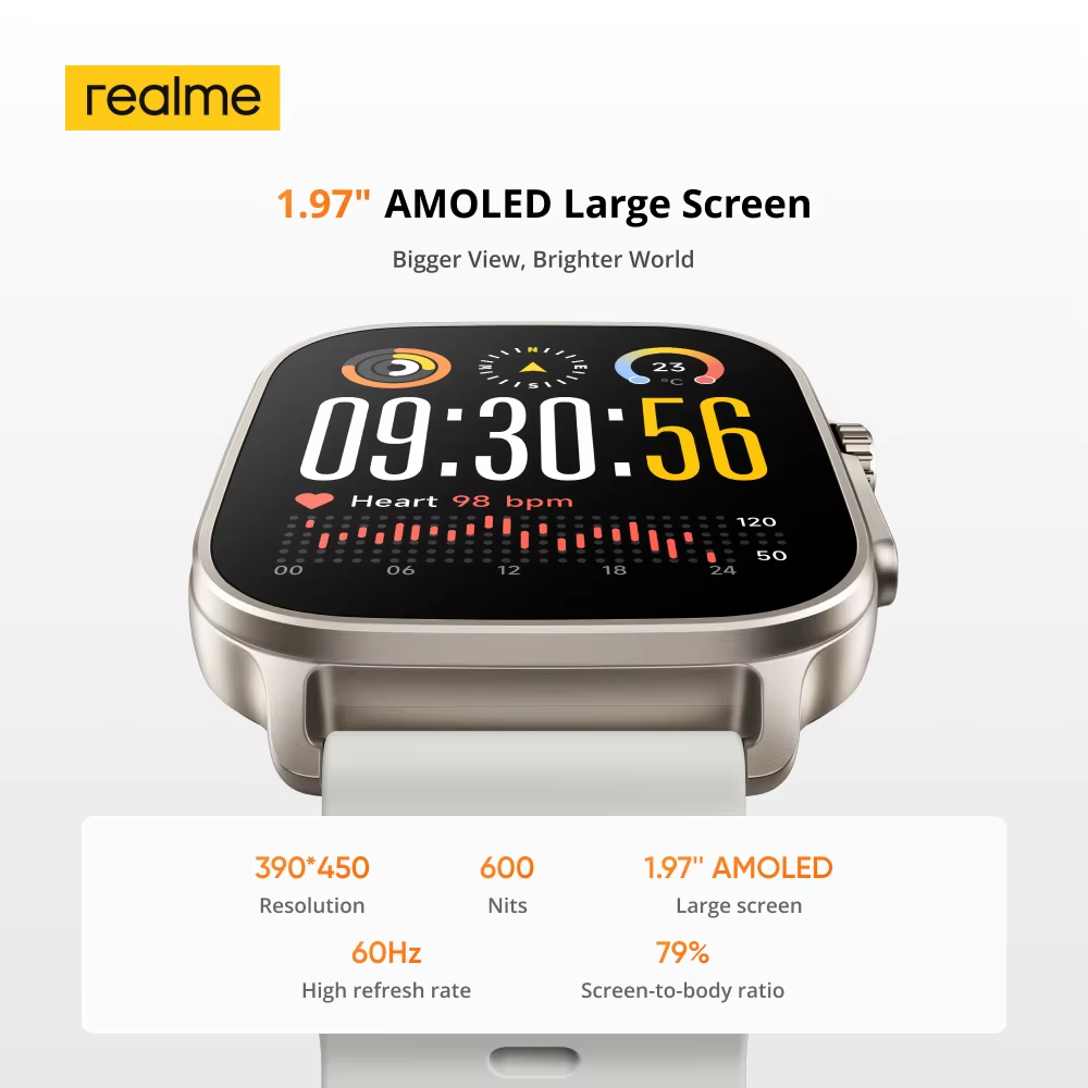 Global Version realme watch 5  - Heart Rate Gps Watch ulasan dan harga