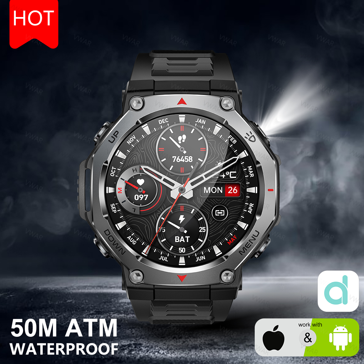 2025 New For Xiaomi Military G - Watch Vs Smartwatch ulasan dan harga