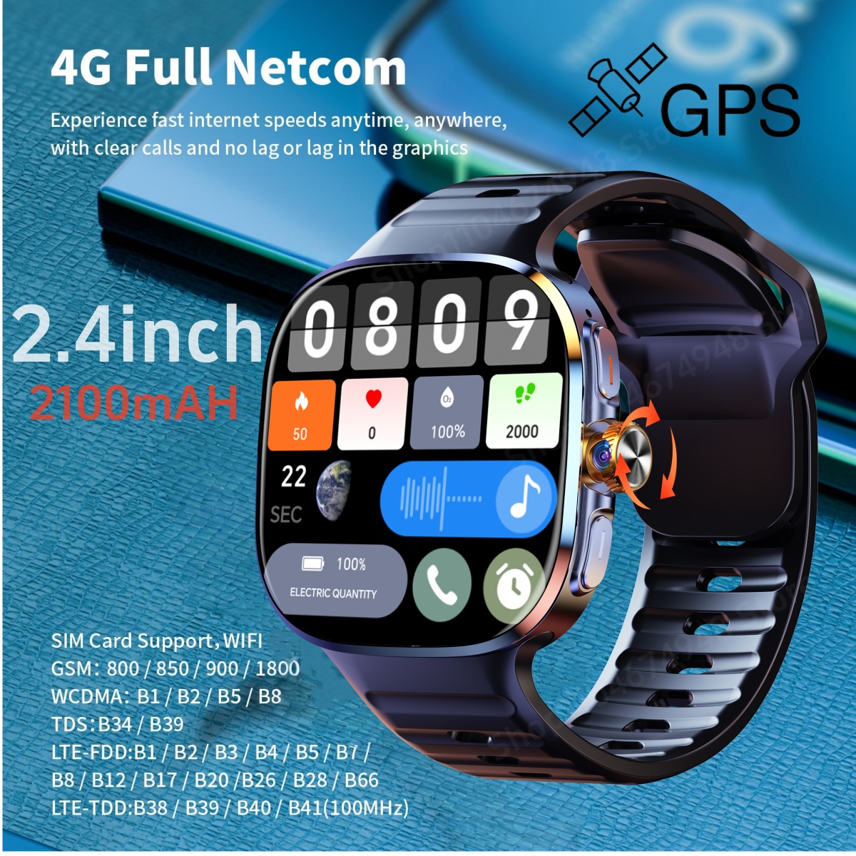 M99 Smart Watch Android 10.0 S - Heart Rate Gps Watch ulasan dan harga