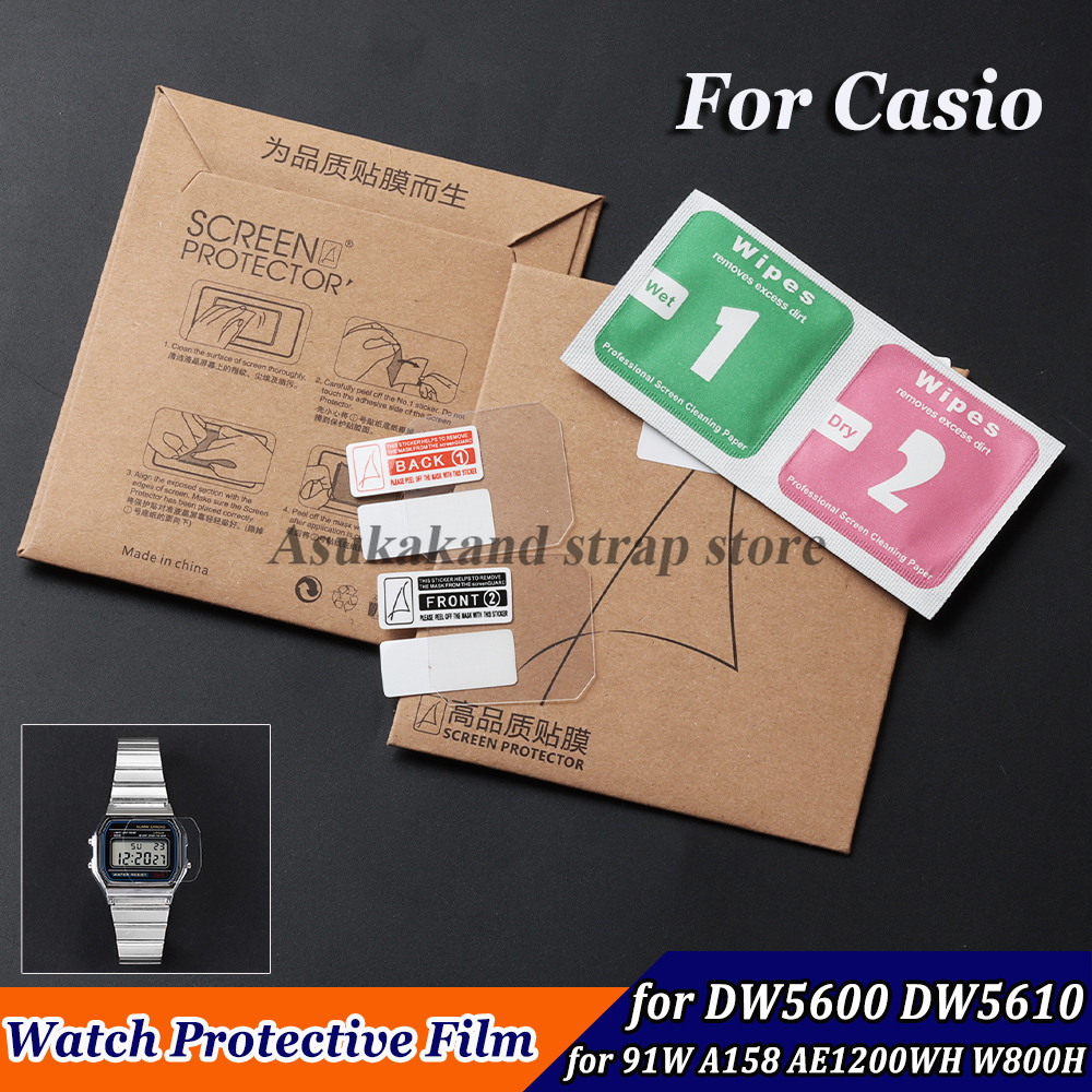 2 PCS HD Watch Protective Film - Casio Watches Smartwatch ulasan dan harga