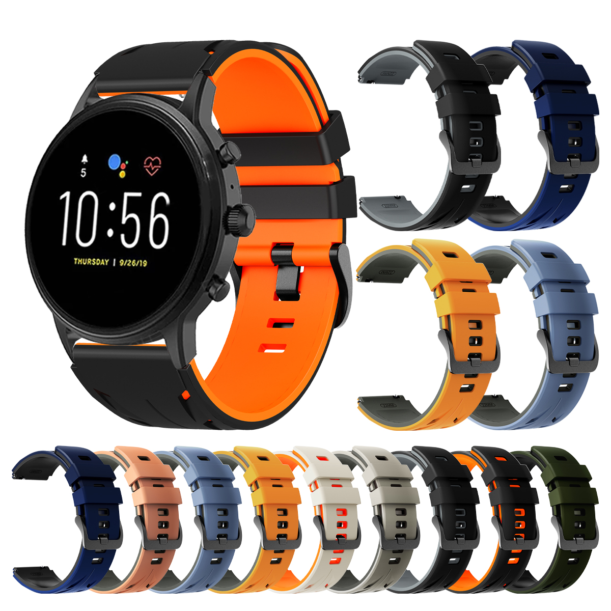22mm Smart Watch Strap For Fos - Fossil Watches Smartwatch Gen 6 ulasan dan harga