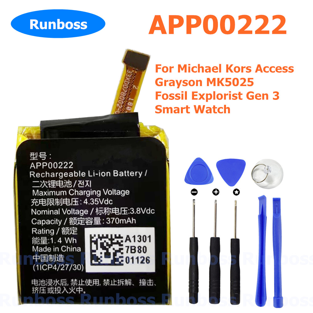 New APP00222 370mAh Battery fo - Fossil Watches Smartwatch Gen 3 ulasan dan harga