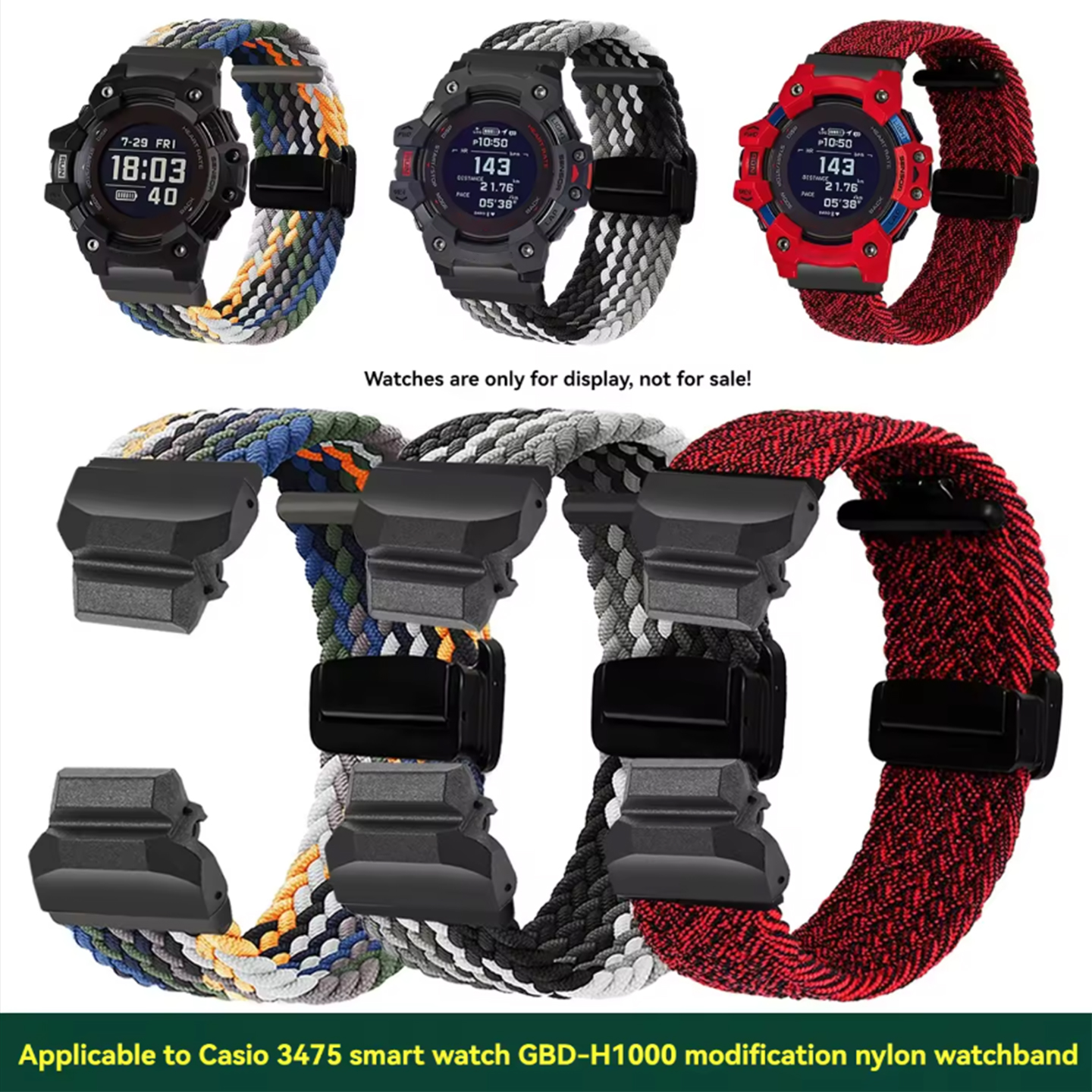 gbd-h1000 nylon Sports watchba - Casio Watches Smartwatch ulasan dan harga