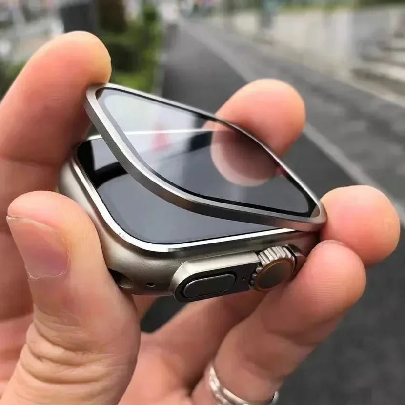 Aluminium Alloy Case+Tempered  - Smartwatch Apple Watches For Men ulasan dan harga