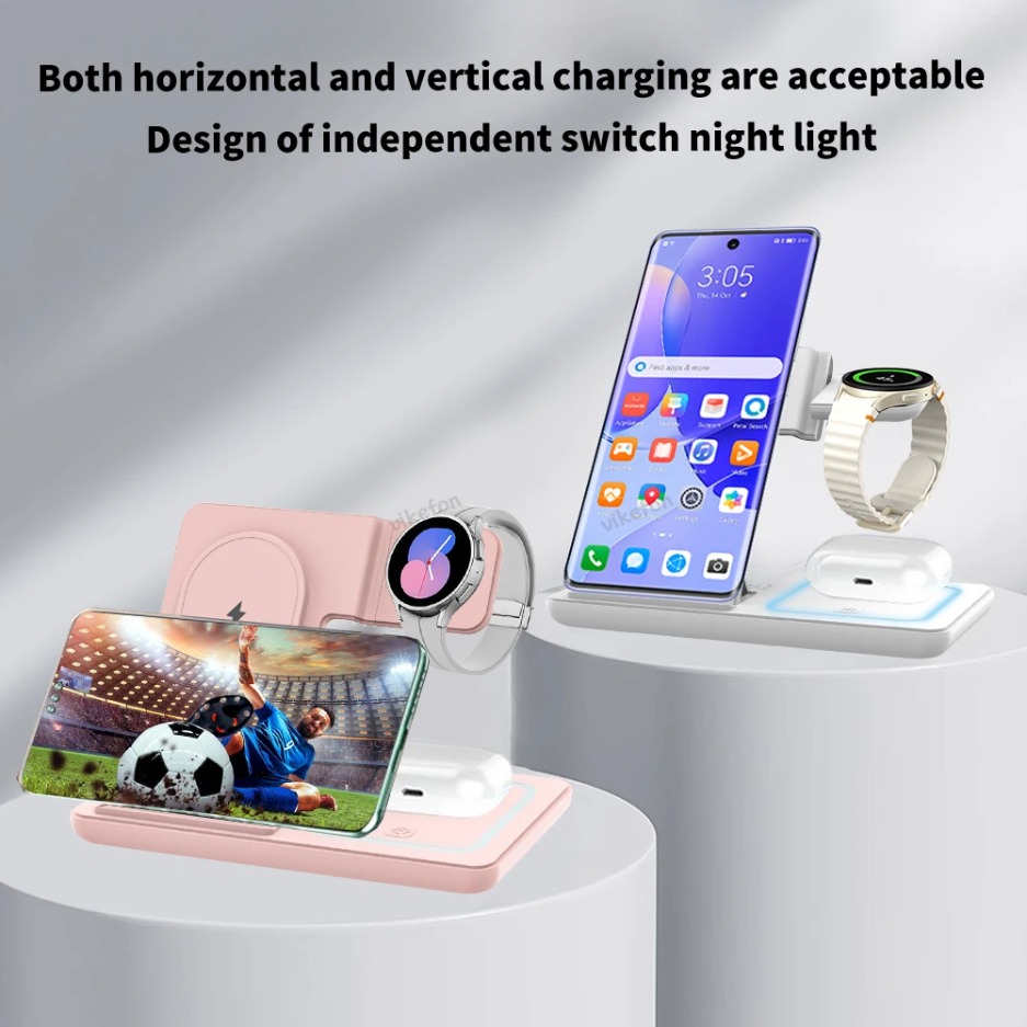 3 In 1 Foldable Wireless Charg - Watches Smartwatch Samsung ulasan dan harga