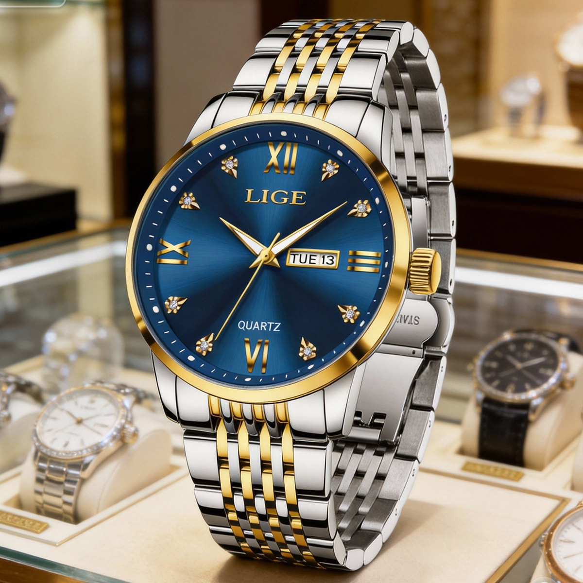 LIGE Men Watch Water Diamond L - Smartwatch Digital Watches For Men ulasan dan harga