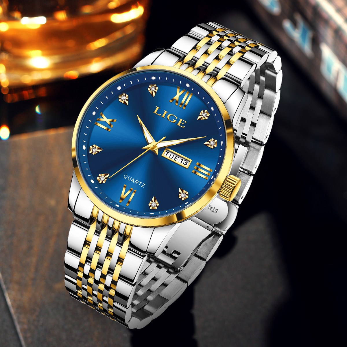 LIGE Men Watch Water Diamond L - Smartwatch Digital Watches For Men ulasan dan harga