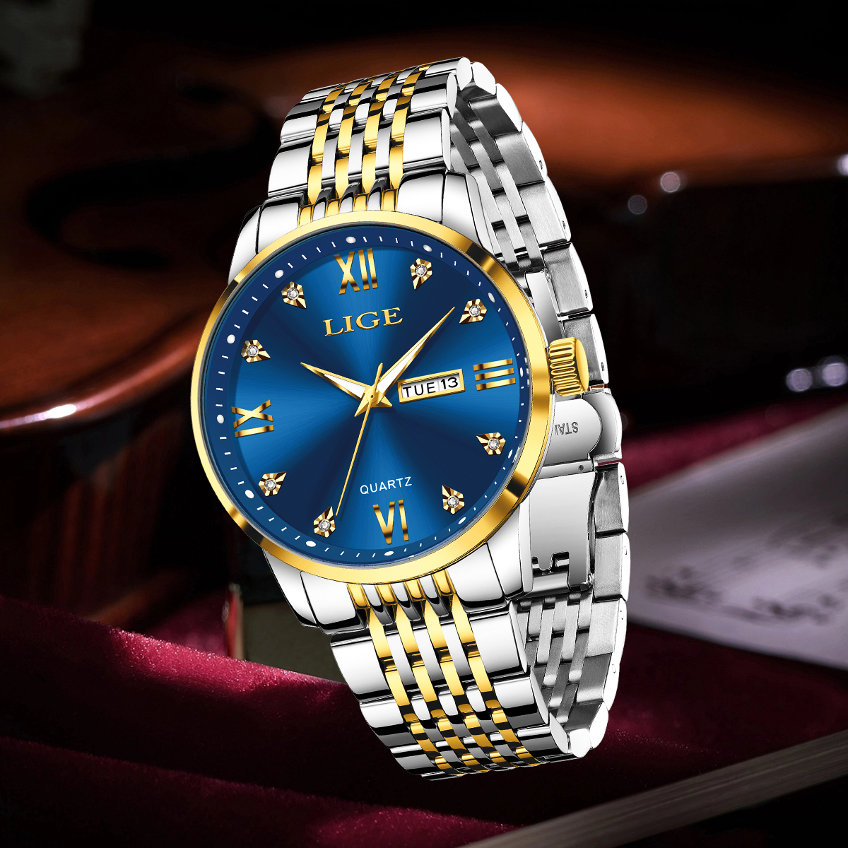 LIGE Men Watch Water Diamond L - Smartwatch Digital Watches For Men ulasan dan harga