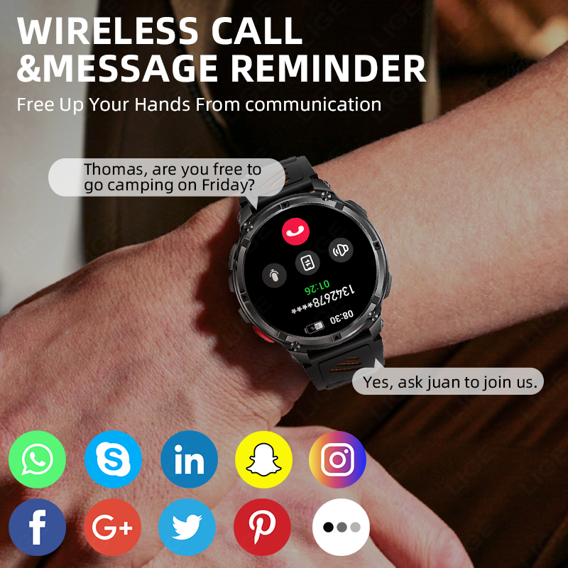 LIGE Smart Watch 2026 Hot Sale - Smartwatch Watches For Sale ulasan dan harga