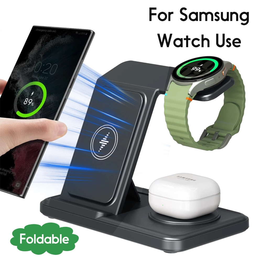 3 in 1 Wireless Charger Stand  - Watches Smartwatch Samsung ulasan dan harga