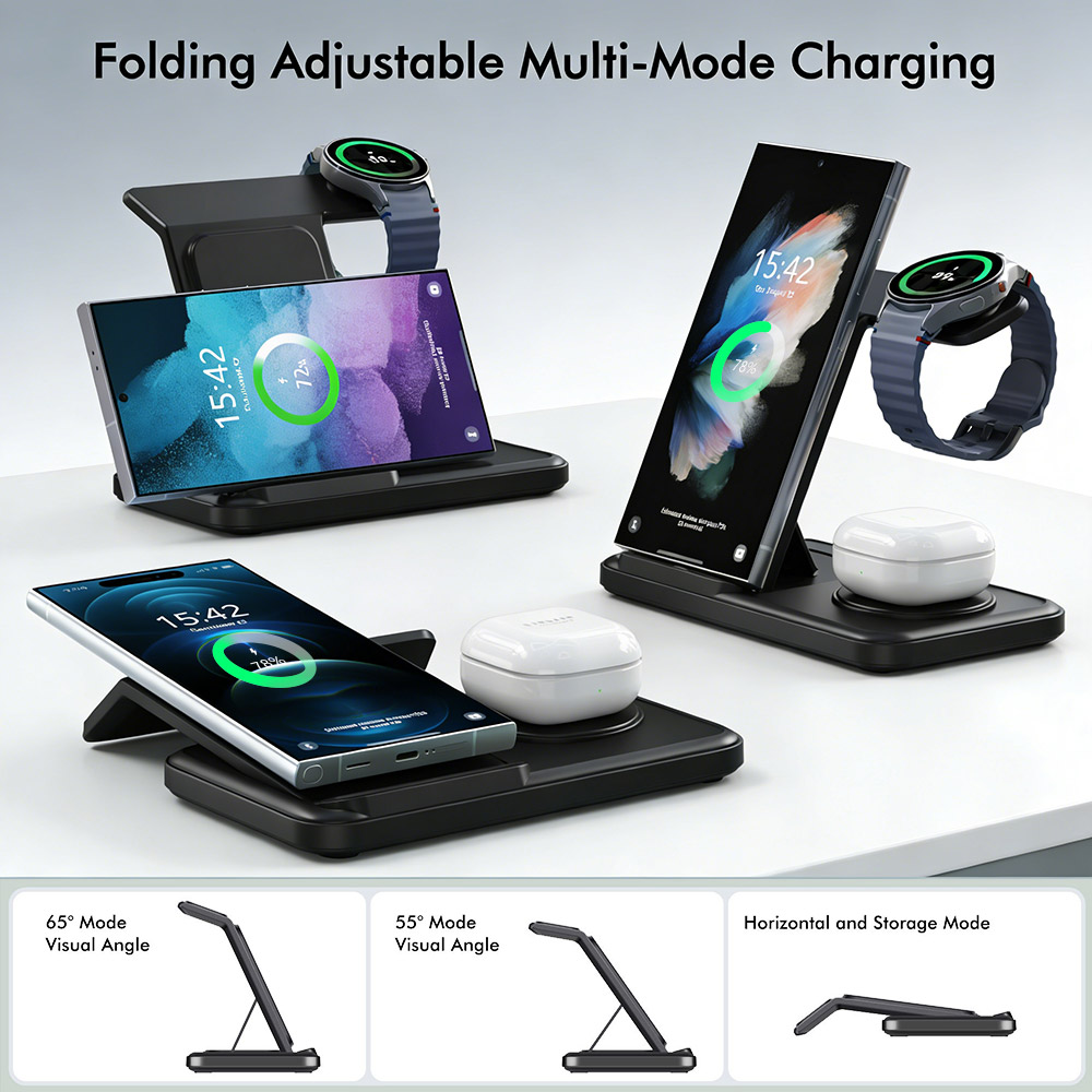 3 in 1 Wireless Charger Stand  - Watches Smartwatch Samsung ulasan dan harga