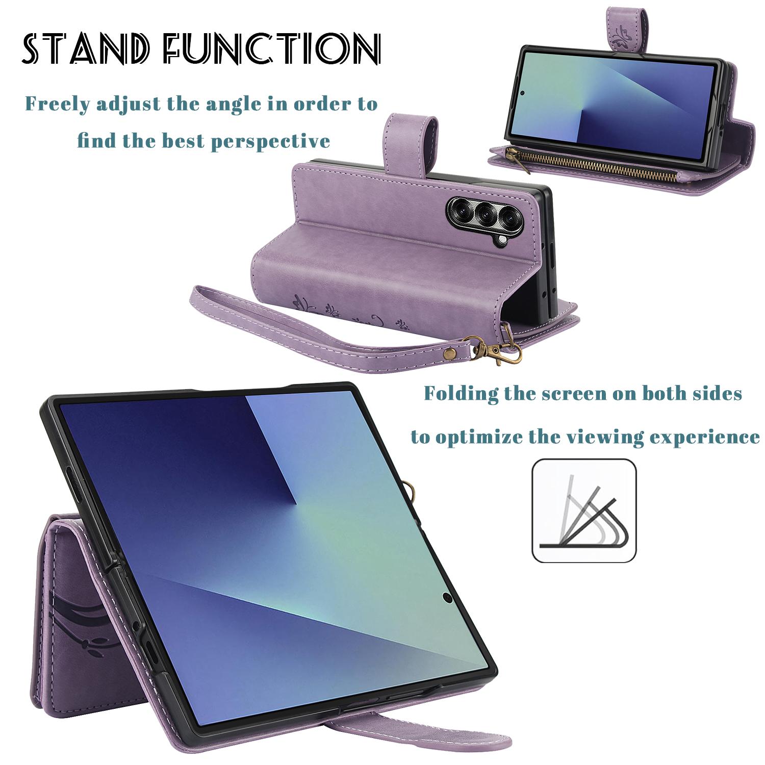 Wrist Strap Leather Zipper Wal - Samsung Galaxy Strap ulasan dan harga