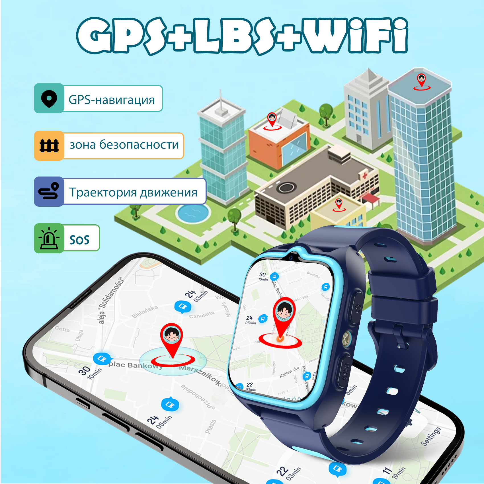 Blackview Z30 Kids 4G Smart Wa - Smartwatch Watches Gift For Boys With Gps ulasan dan harga