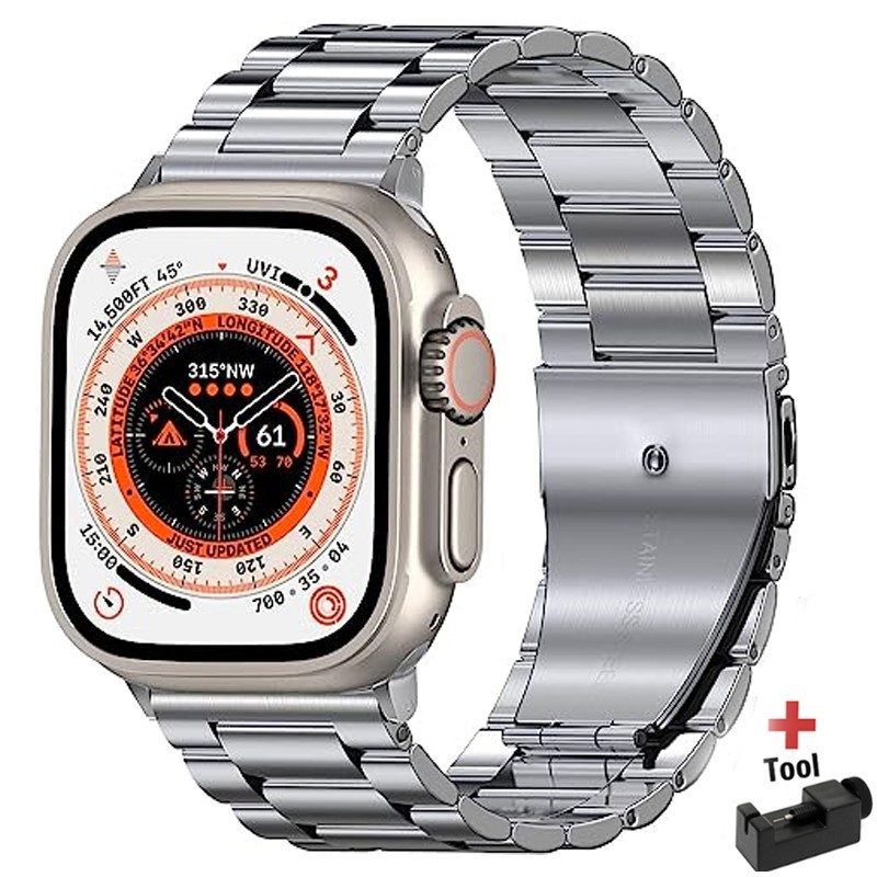 Metal strap For Apple watch Ul - Smartwatch Apple Watches For Men ulasan dan harga
